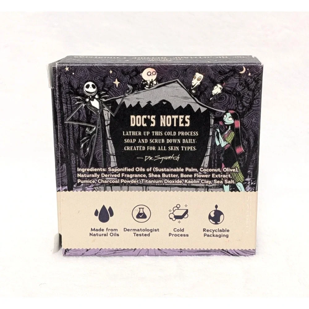 Dr. Squatch Ltd Ed. Bar Soap Skellington's Suds Light Grit 5oz